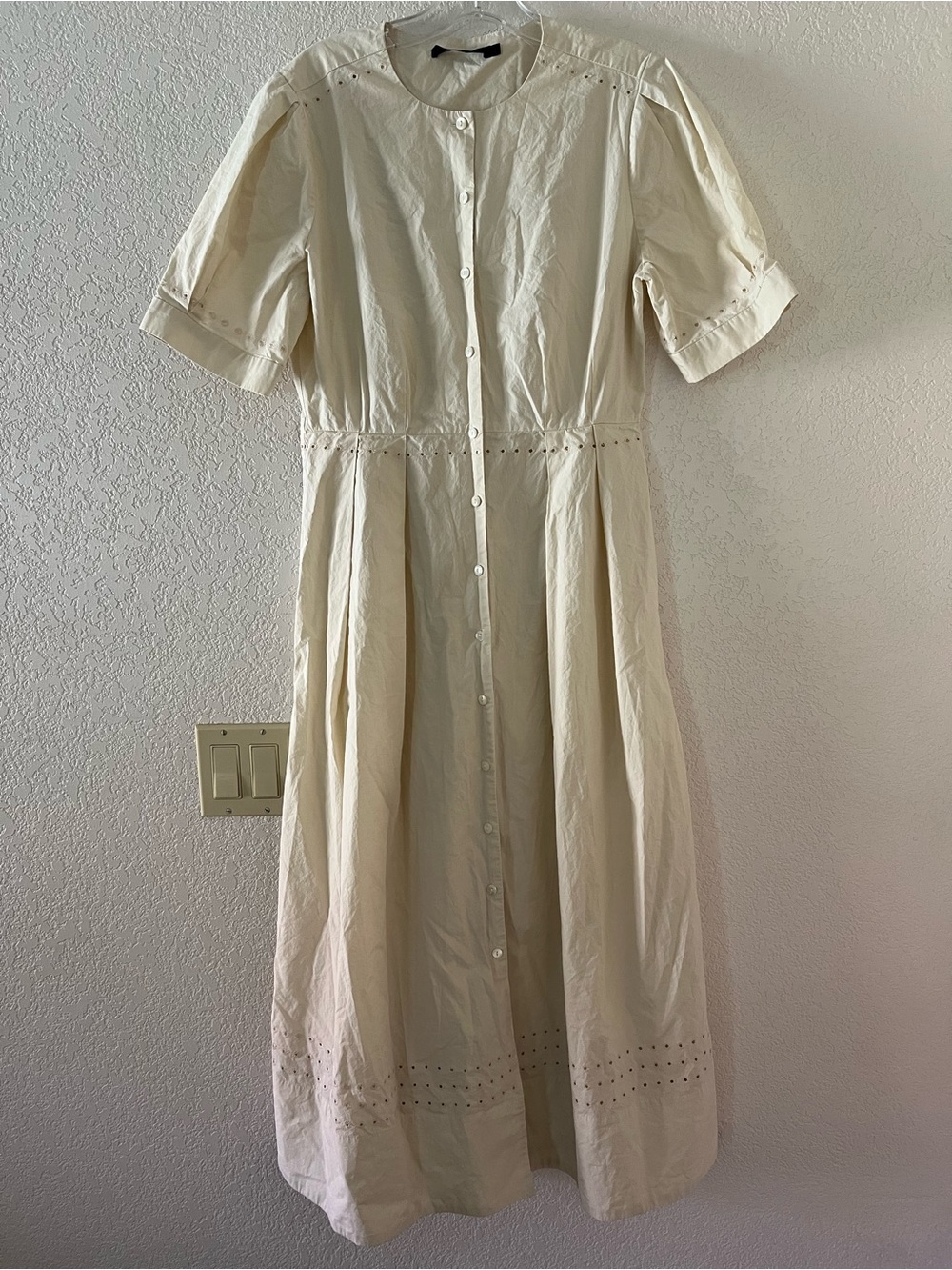 Jenni Kayne Harper Dress Ivory Size Medium - Picture 3 of 8
